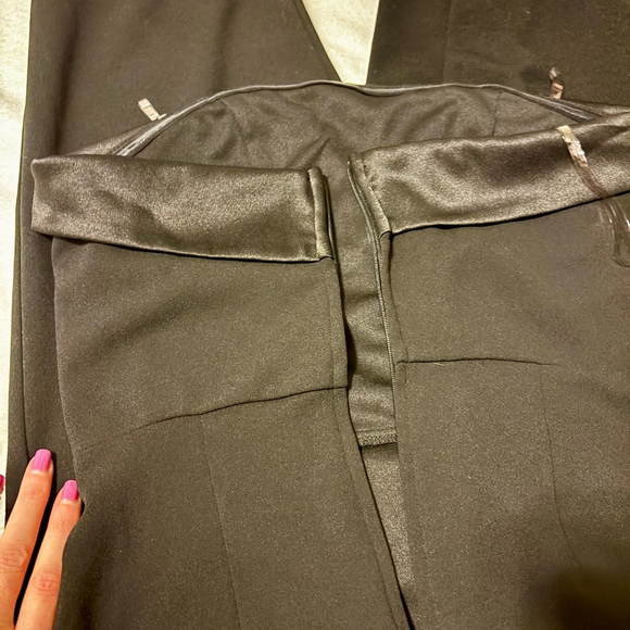 Black Strapless Wide Leg Jumpsuit M - Picture 6 of 8